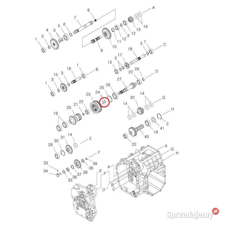 Oring 2080 x 240 mm LS MT125 LS MT335 LS MT350 Tajęcina sprzedam