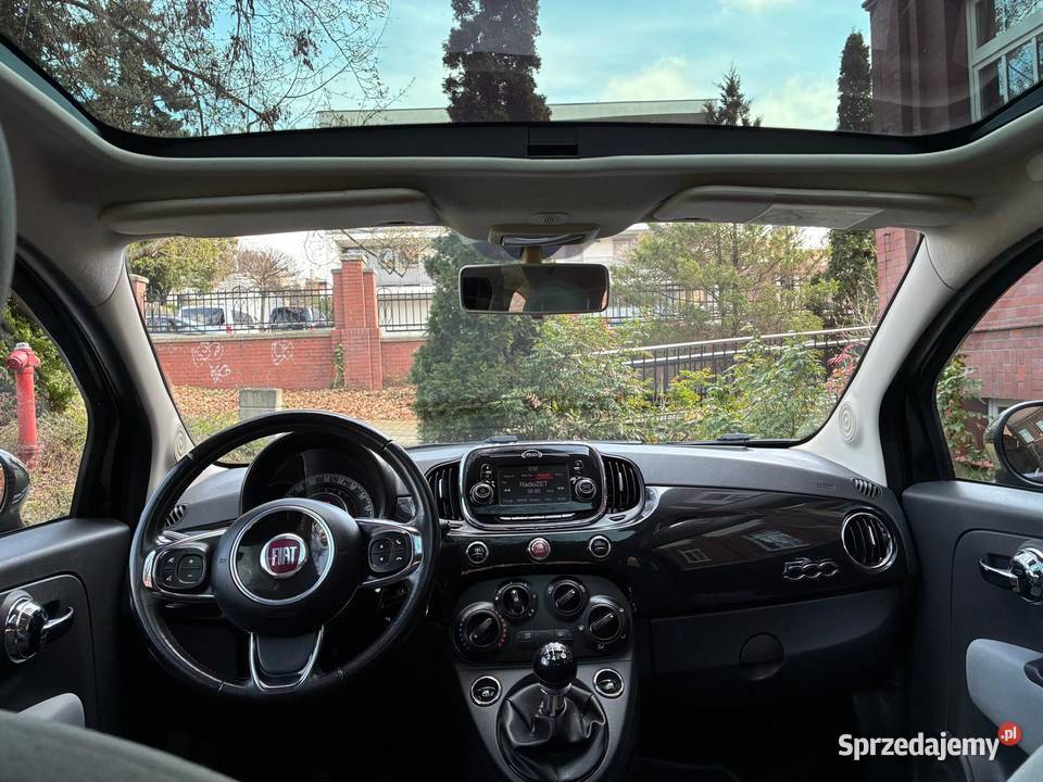 Fiat 500 szklany dach felga alu stan perfekcyjny immobilizer Rybnik
