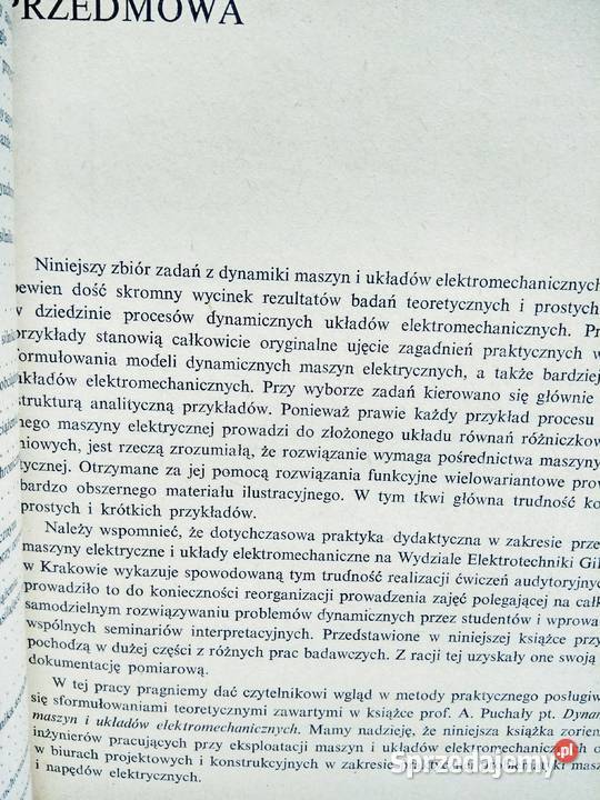 Zbiór zadań z dynamiki maszyn zawodowe książki Warszawa