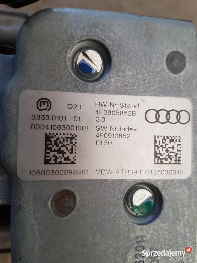 AUDI A6 C6 BLOKADA KIEROWNICY RYGIEL ELEKTRYCZNY osobowe wielkopolskie Turkowice
