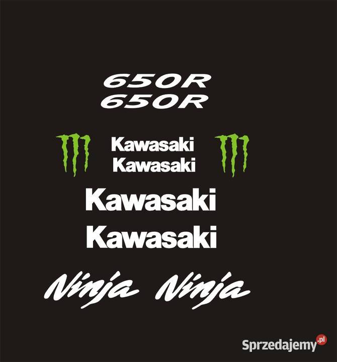 KAWASAKI NINJA 650R BIAŁE Naklejki Motocykl WZÓR naklejki małopolskie Kraków