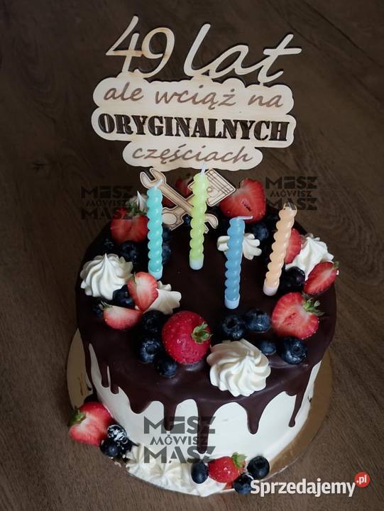 Topper na tort urodziny na oryginalnych wielkopolskie Racot