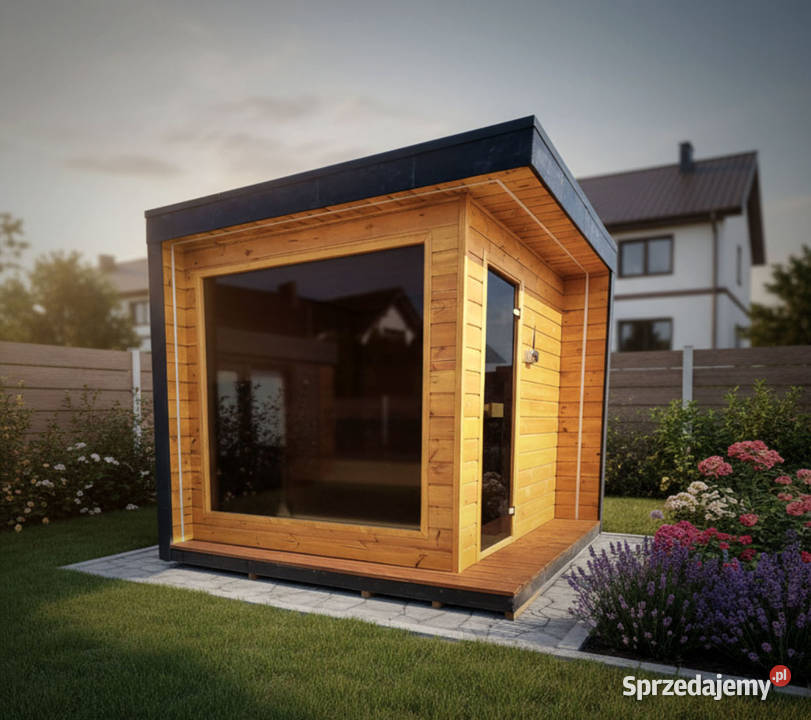 SAUNA OGRODOWA MODERN LUX piec Harvia WiFi Świebodzin