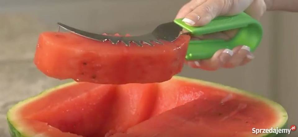 slice right nóż do owoców arbóz melon i ciast odcienie zieleni Zamość