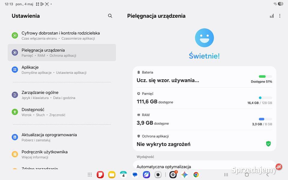 Tablet Samsung Galaxy Tab A9 Plus 8GB RAM 128GB Elbląg