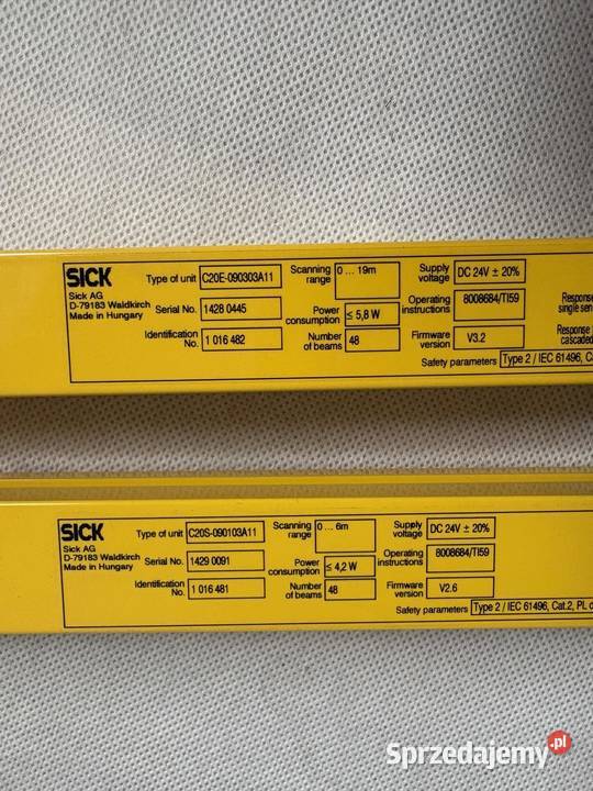Sick C20S090303A11 1016482 C20S090103A11 1016481 Warszawa