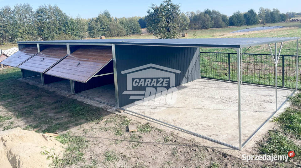 Garaz blaszany 9x6 wiata 3x6 3x Brama uchylna Bydgoszcz