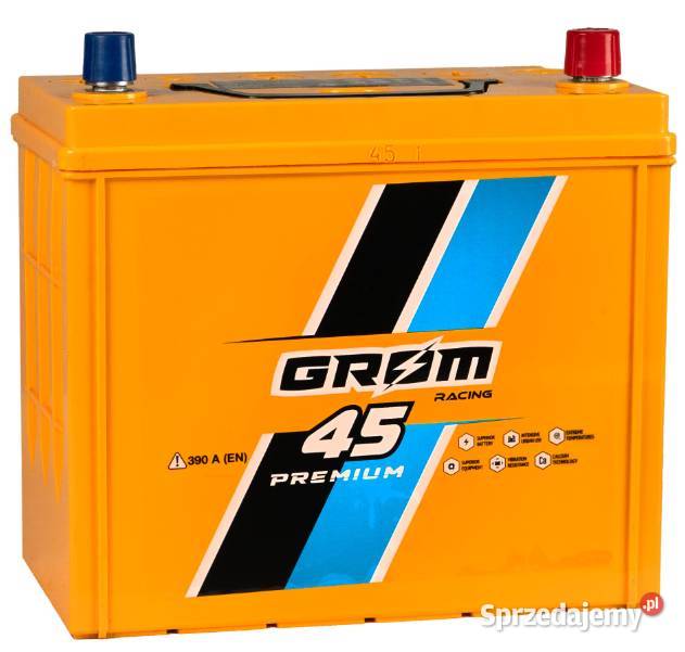 Akumulator Grom Racing 45Ah 390A Japan PRAWY Akumulatory Pruszków sprzedam