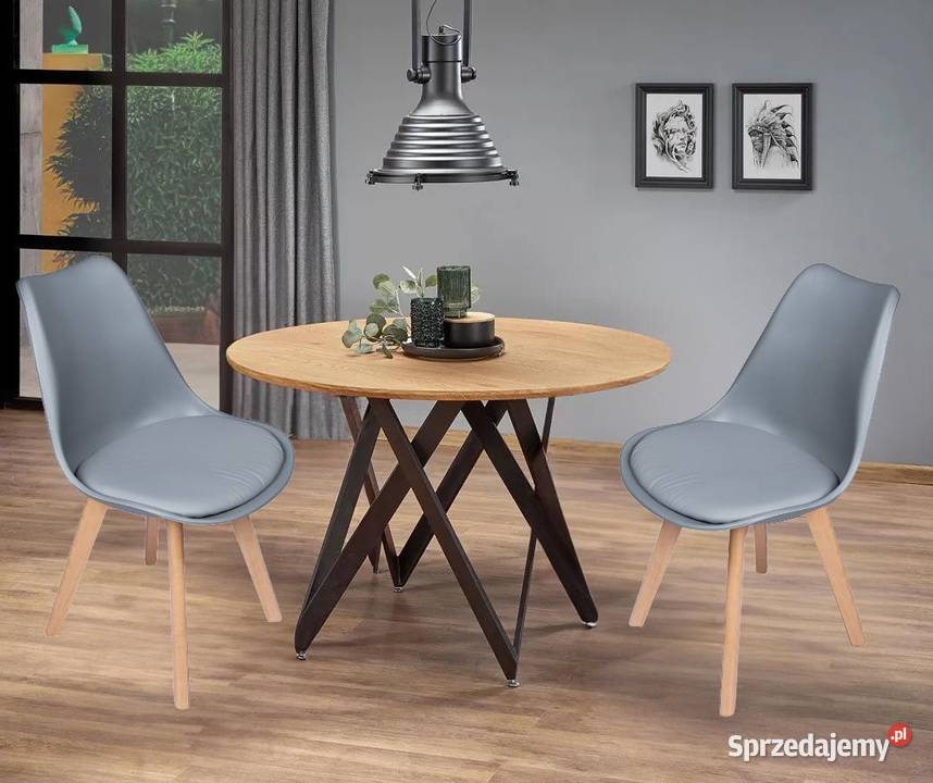 Nowoczesne krzesło z poduszką w stylu Poznań