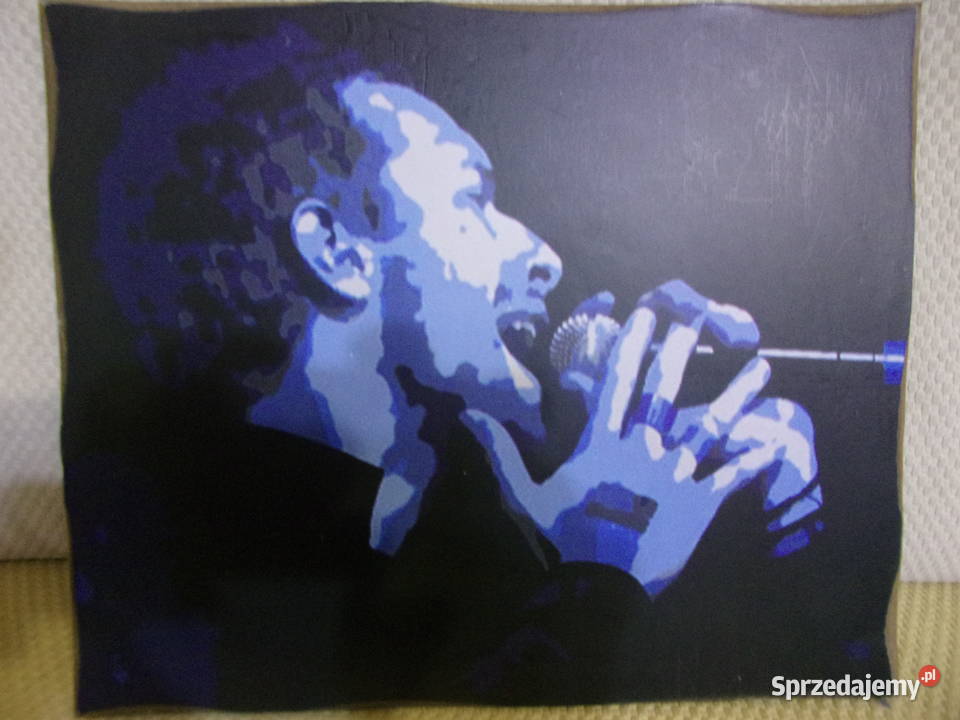 Śpiewający Wokalista dość wyjątkowy obrazek na inny kolor Warszawa