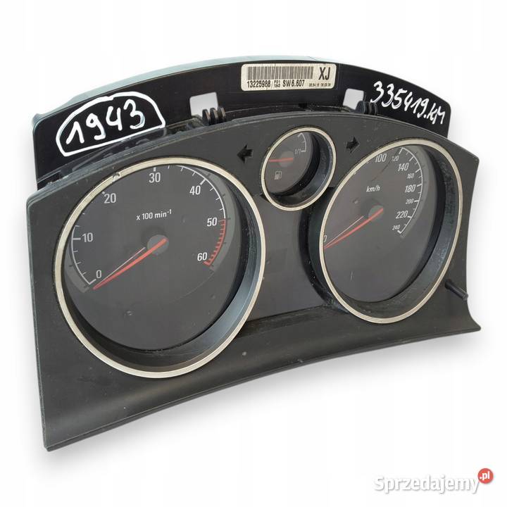 LICZNIK ZEGARY 13225988 XJ Opel Astra H Zafira B osobowe