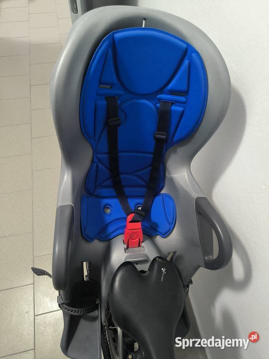 Fotelik rowerowy dzieci z regulacją pochylenia niebieski łódzkie Łódź