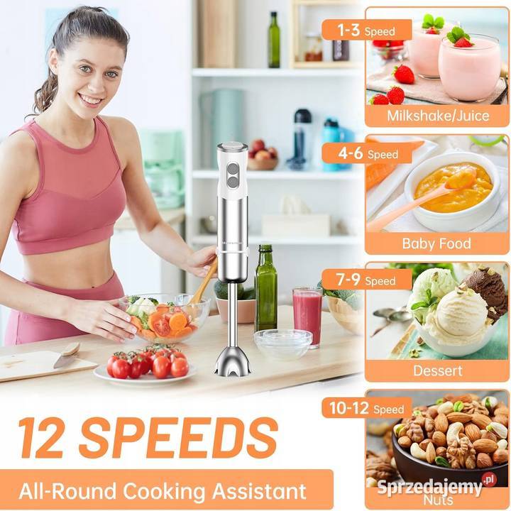 Blender Zanurzeniowy 5 W 1 Housiwill Hb8005 500W Pyskowice