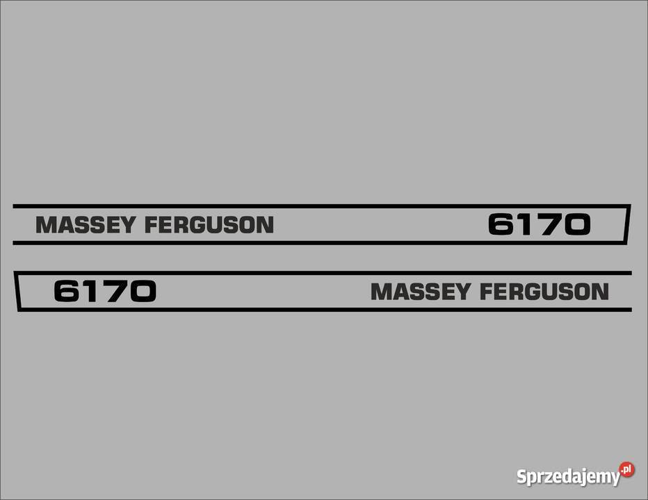 naklejki massey ferguson 6170 Jeżewo