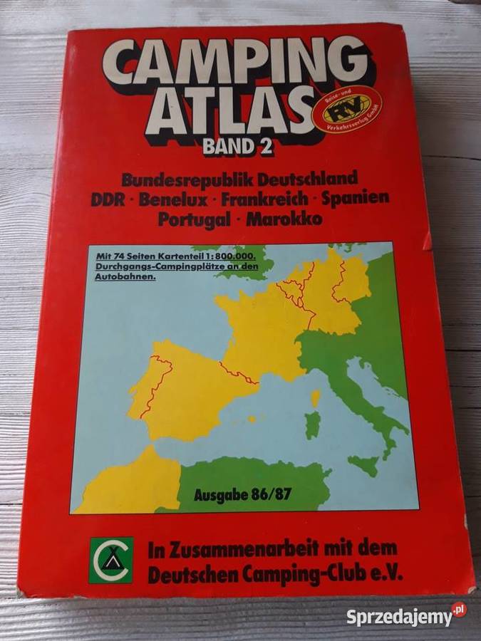 Camping Atlas Ausgabe 1986 1987 Band 2 Antykwariat Bielsko-Biała sprzedam