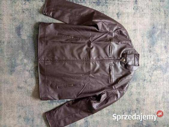 Kurtka męska skóra ekologiczna 2XL ciemny brąz Iława