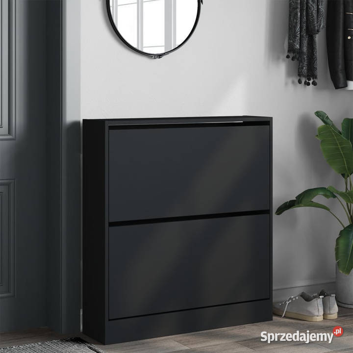 Szafka na buty czarna 80x21x875 materiał Warszawa