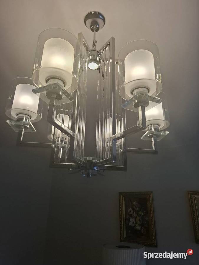 Lampa wisząca nowoczesna chromowana Manhattan Łódź