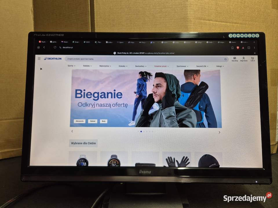 Monitor iiyama prolite e2407hds 24 w pełni Komputery i Akcesoria