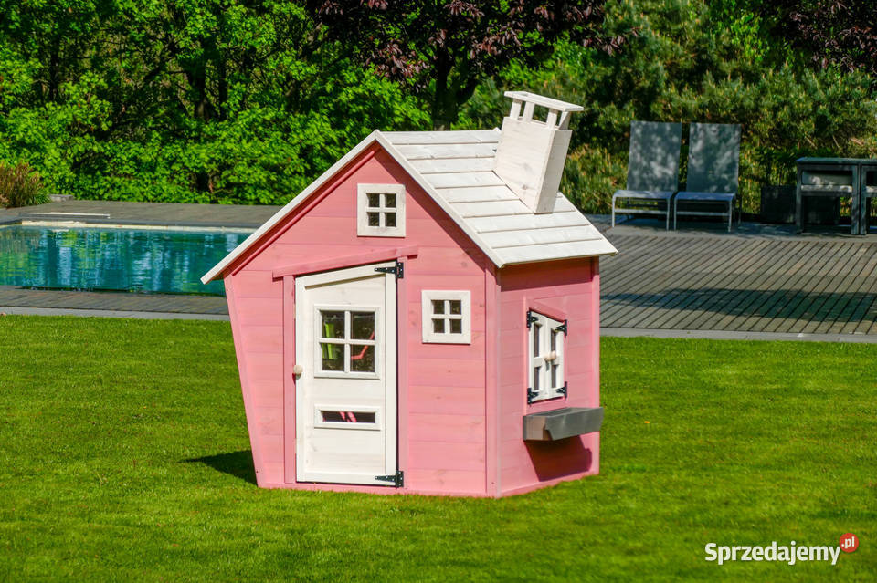 Drewniany domek ogrodowy dzieci Trzemeśnia