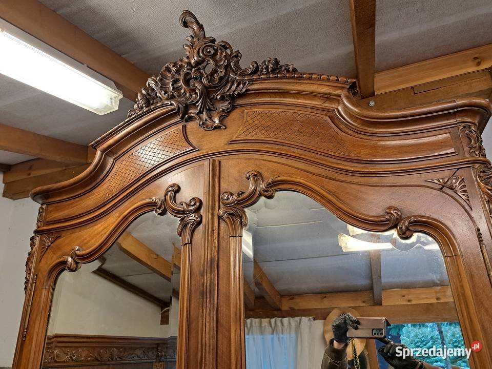 Piękna 2drzwiowa szafa Ludwik Filip z lustrami zachodniopomorskie Myślibórz sprzedam