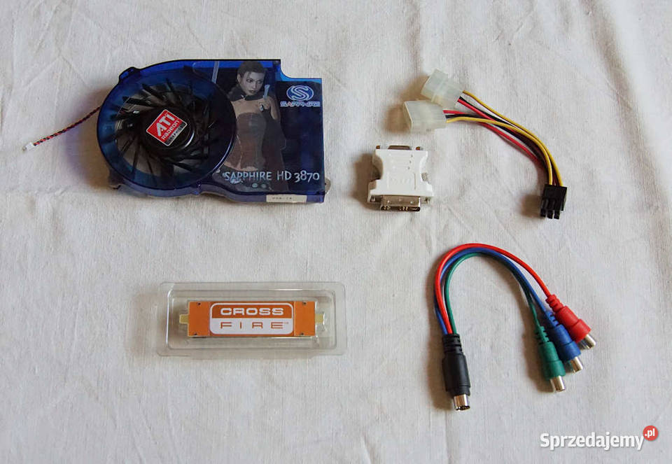 Retro Karta Graficzna Radeon HD 3870 ATI 512MB Opoczno