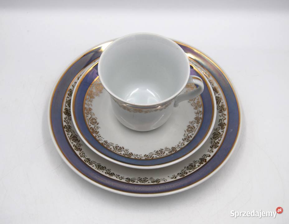 Filiżanka zestaw trio porcelana wielkopolskie Poznań