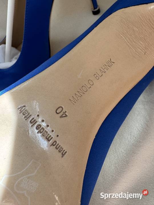 Manolo Blahnik Szpilki rozmar 40 Satyna Kolor Warszawa sprzedam