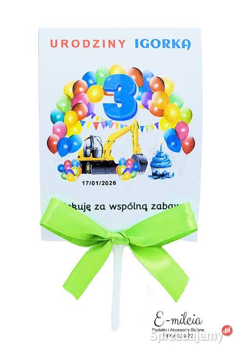 Lizaki podziękowanie gości z okazji urodzin Zielona Góra sprzedam