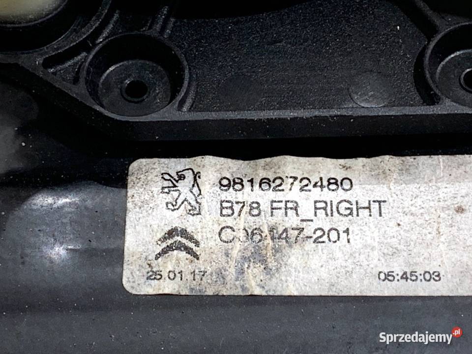 PODNOŚNIK SZYBY PRAWY PRZÓD CITROEN C4 PICASSO sprzedam