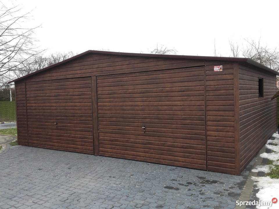 Garaż Blaszany Garaże Blaszane drewnopodobne 6x5 Kraków