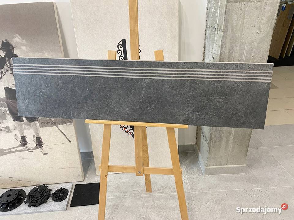 stopnica gresowa 30x120 kamień grafit gres Płytki podłogowe Zakopane