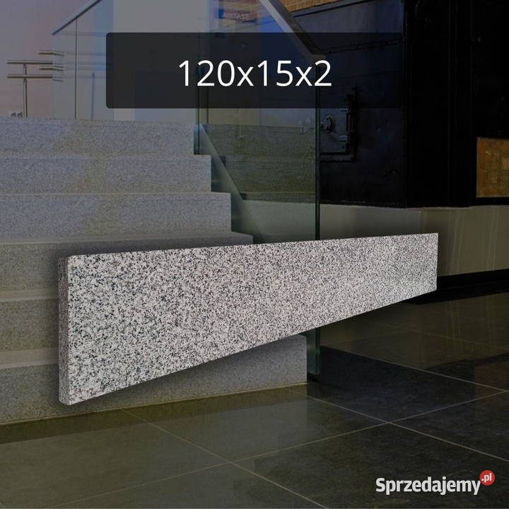 Podstopnica granitowa szara G603 Bianco Cristal pomorskie Tczew