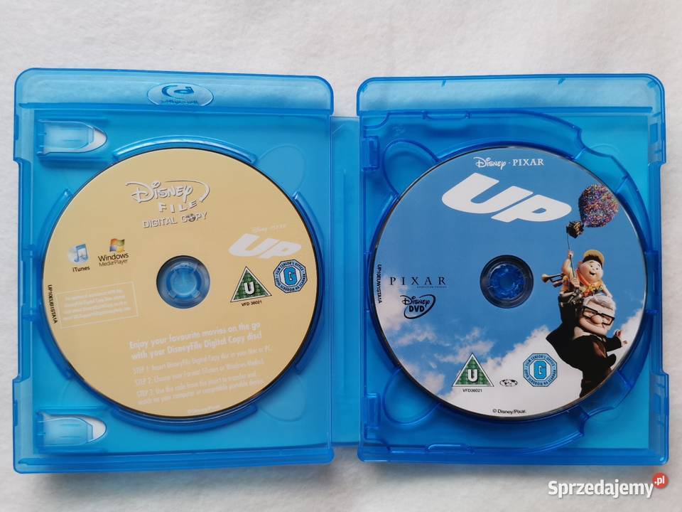 Up Odlot Bluray DVD En 2009 3 Disc Edition animowany Wytrzyszczki