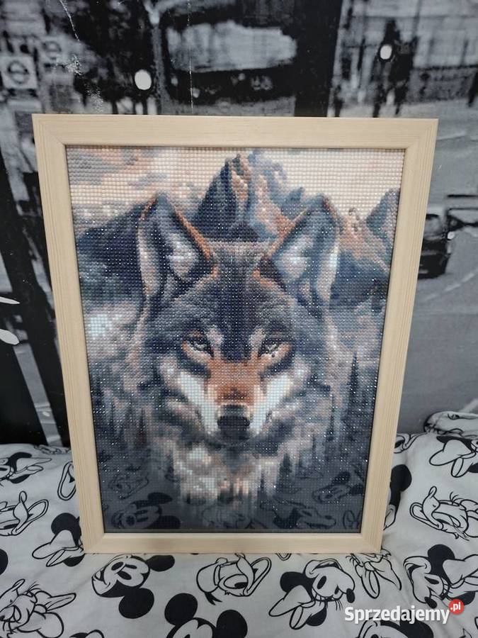 Obraz diamentowy handmade wilk