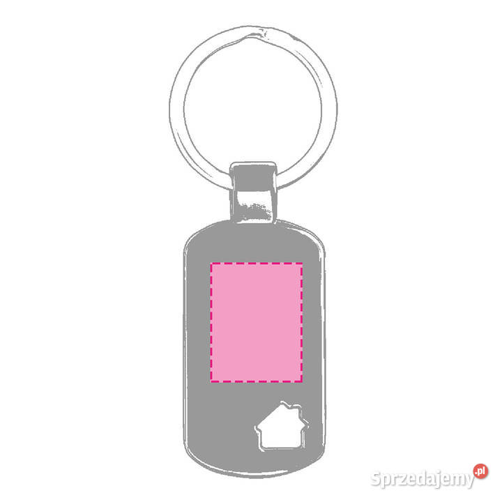 Brelok metalowy jednostronny grawer 50 Leżajsk