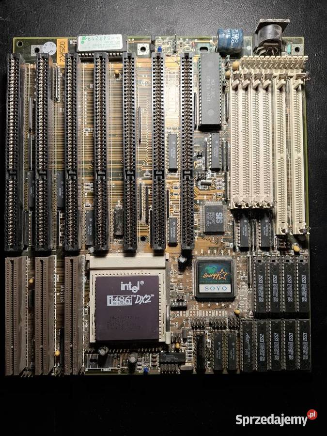 Płyta głowna Soyo z procesorem 486DX2 66Mhz mazowieckie Wołomin sprzedam