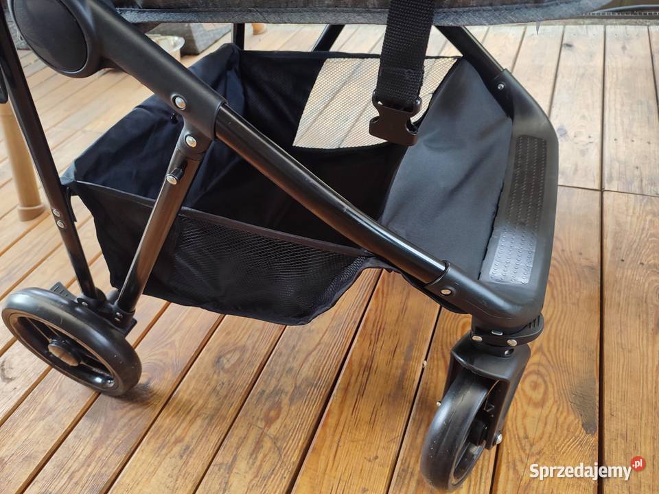 Wózek spacerowy 2w1 jasnoszaroczarny nowy Wschowa