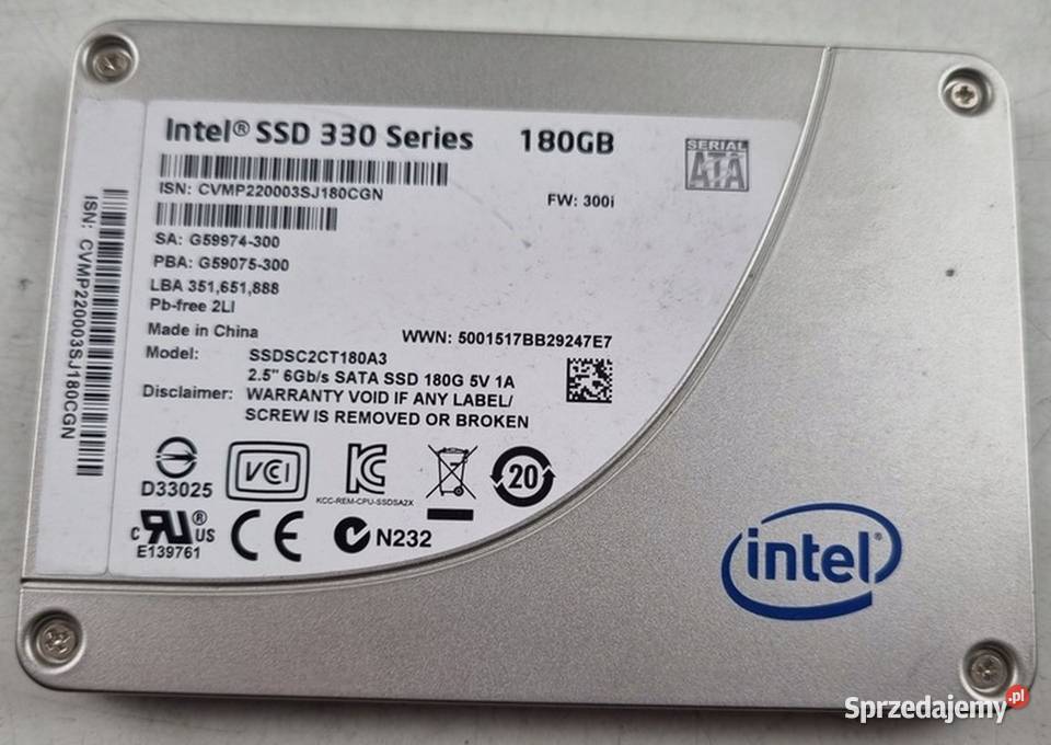 Dysk SSD 120GB 25 szybki bezgłośny do laptopa i 2,5” Warszawa