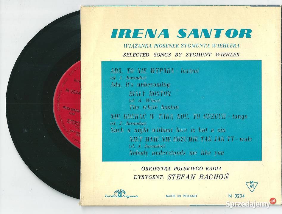 Irena Santor Wiązanka piosenek Zygmunta Wiehlera Łódź