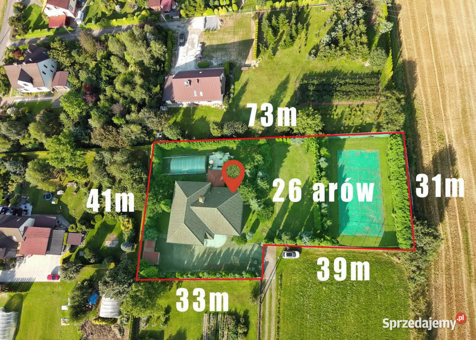 Basen sauna kort i 2578 m prywatności wolnostojący Bestwina sprzedam