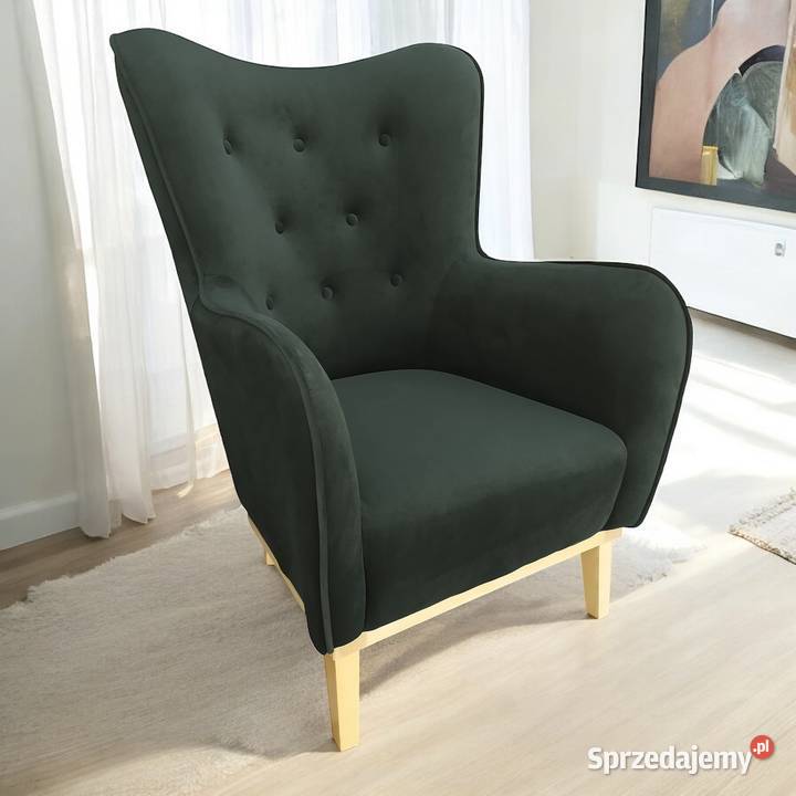 Fotel Wypoczynkowy Miki Butelkowa Zieleń Dostawa Tarchały Małe