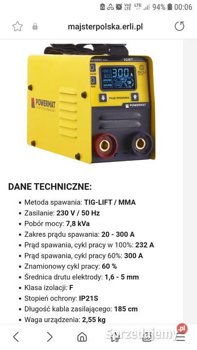 fajnamala spawarkia 300 Amper podkarpackie Mielec