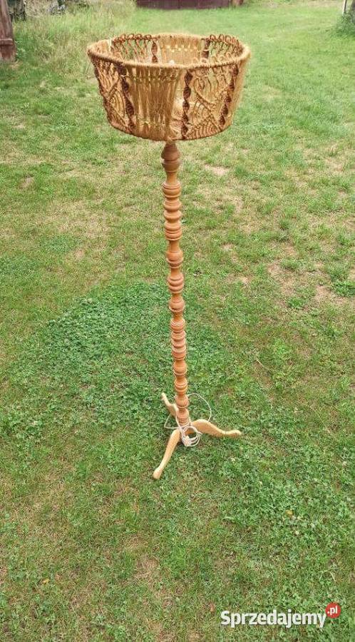 Ozdobna lampa w kształcie stojaka z ażurowym Wieluń sprzedam