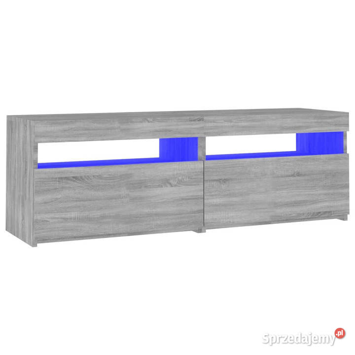 Szafka pod TV z LED szary dąb sonoma 120x35x40 Warszawa