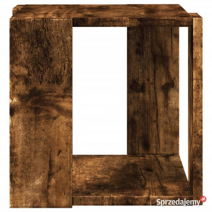 Stolik kawowy przydymiony dąb 32x32x30 WM848147 mazowieckie Warszawa