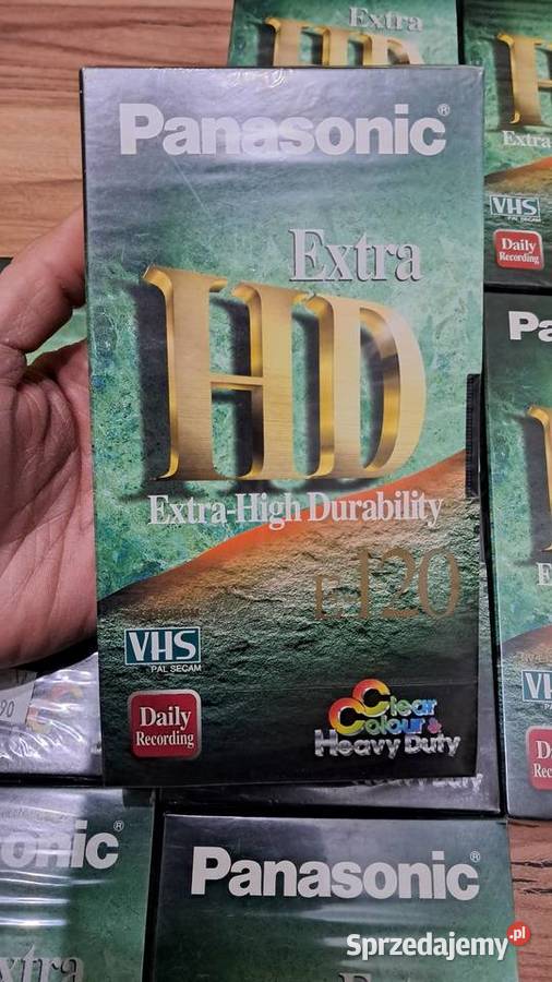 Nowe Kasety VHS HD E120 E180 Panasonic Ostatnie Świecie