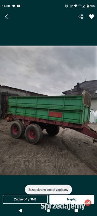 Rozrzutnik obornika 6 ton Bydgoszcz