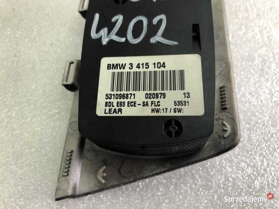 WŁĄCZNIK PRZEŁĄCZNIK ŚWIATEŁ 3415104 BMW X3 E83 Panele sterowania, przełączniki sprzedam