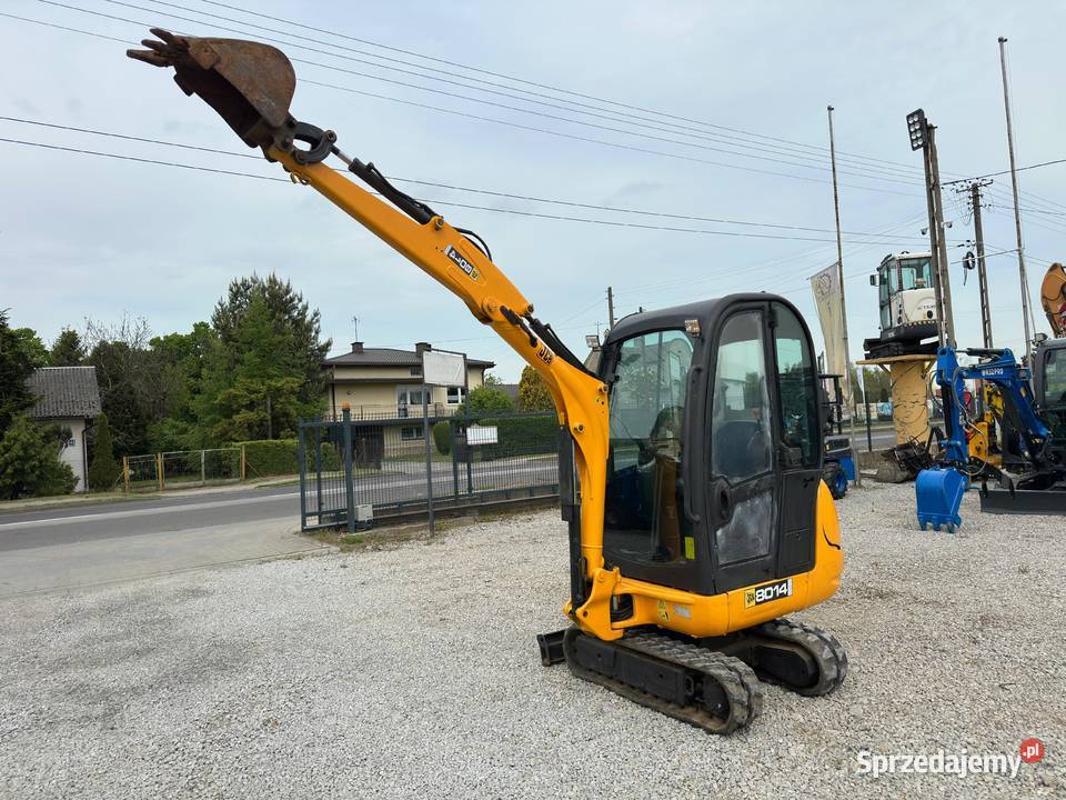 JCB 8014 Mini koparka z 2007 roku Waga 1500 łódzkie Złoczew
